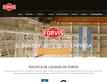 Tablet Screenshot of forvis.com.ar